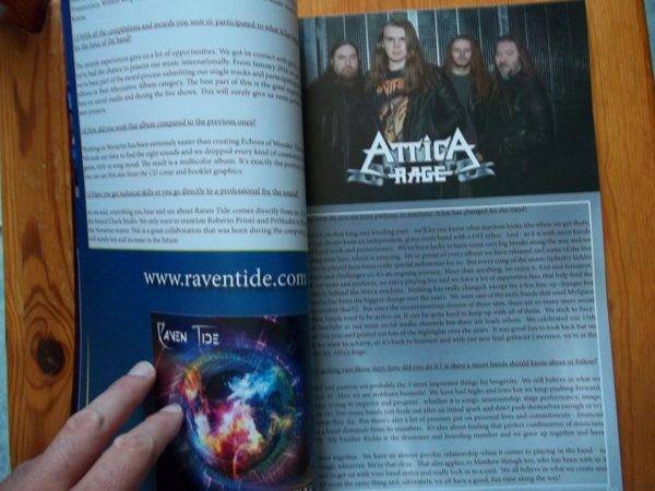 The Metal Mag N°23 with Raventide -Attica rage