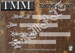 The Metal Mag Subscription Card