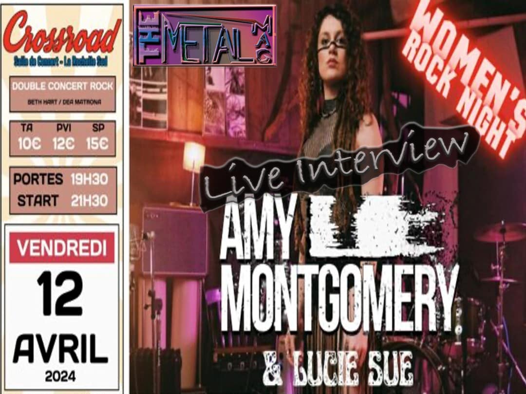 Amy Montgomery Live Interview 12 April 2024 at the Crossroad Café France