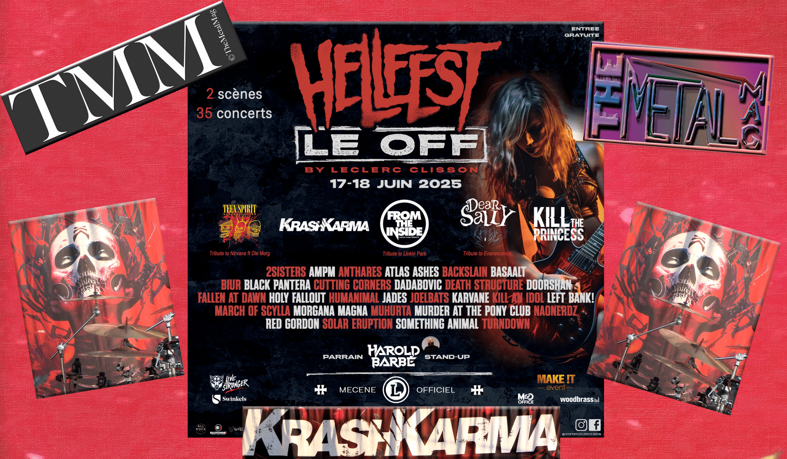 Hellfest le Off 18 juin 2025 full concert Krashkarma.